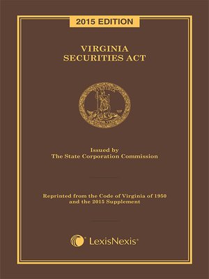 cover image of Virginia Securities Act